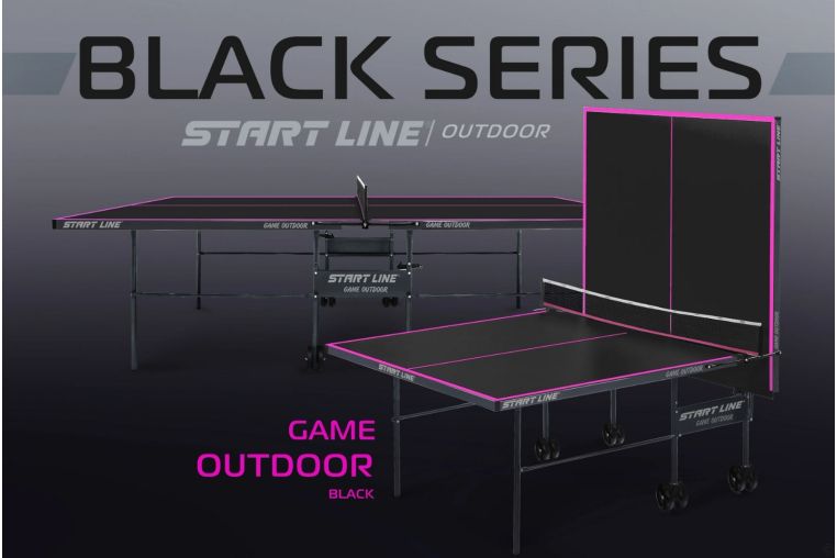 Теннисный стол Game Всепогодный с сеткой Start Line 6034-2 Black фото 7